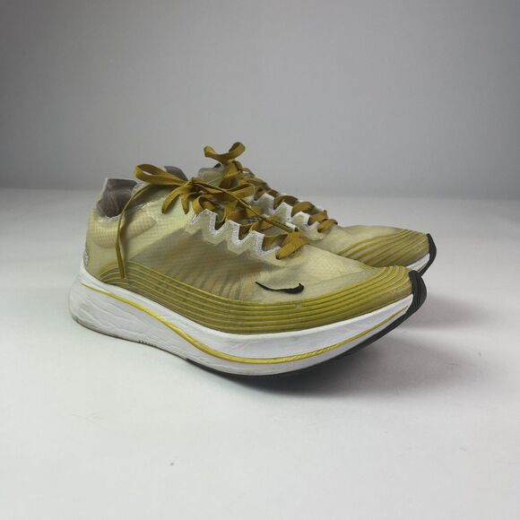 Nike Zoom Fly SP Mens 8 Dark Citron Running Sneakers AJ9282-300 shoe Athletic - Picture 15 of 16